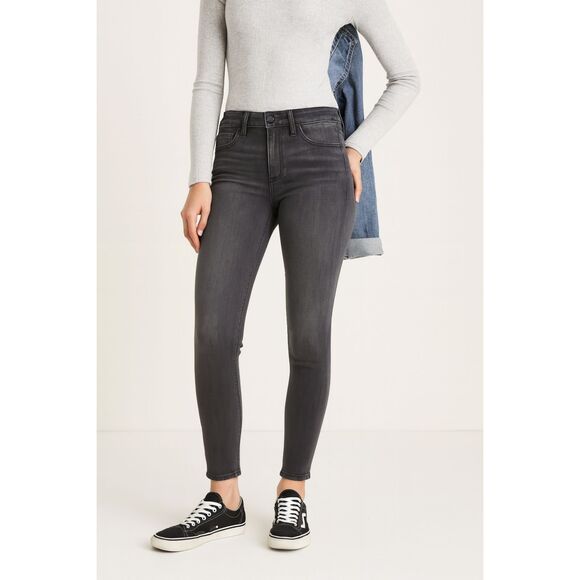 Articles of Society Women’s Skinny Jeans Size 24 Gray Black  Raw Hem - Picture 1 of 10